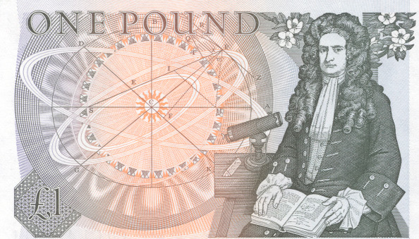 Isaac Newton on the One Pound note